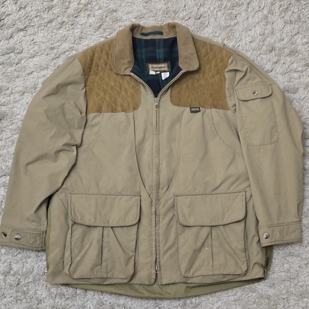 VTG 90s Remington Plaid Lined Shooting Jacket XXL